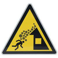 Warnschild ‑ Dachlawinengefahr - Aluminium - 200 mm