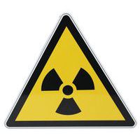 Warnschild - Radioaktive Stoffe - Aluminium - 200 mm