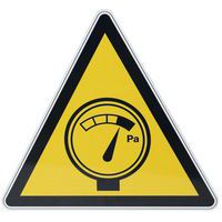 Warnschild - Hochdruck - Aluminium - 200 mm