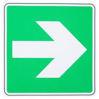 Fluchtwegschild Richtungspfeil nach rechts, selbstklebend - Manutan Expert