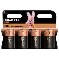 Alkali-Batterie D Plus 100 % - 2 oder 4 Stück - Duracell
