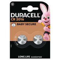 Lithium-Knopfzelle CR2016 - 2 Stück - Duracell