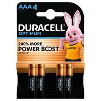 Alkali-Batterie Optimum AAA - 4 Stück - Duracell