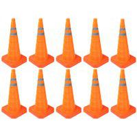 Set mit 10 einklappbaren Leitkegeln aus Nylon, 70 cm - Manutan Expert