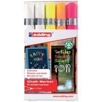 Kreidestift Edding E49095 - 5er-Pack - Neonfarben