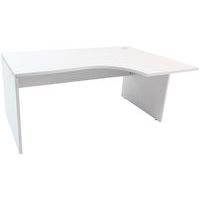 Kompakter Schreibtisch - Untergestell mit Wangen - Grau - Manutan Expert