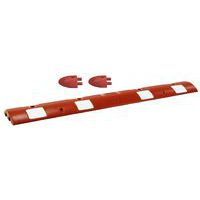 Bremsschwelle mit Endstück - Rot/Weiß - 20 t - 10 km/h - Manutan Expert