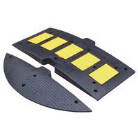 Bremsschwelle mit Endstück - Schwarz/Gelb - 40 t - Manutan Expert