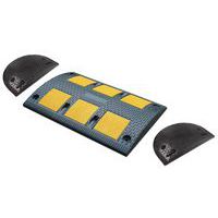 Bremsschwelle mit Endstück - Schwarz/Gelb - 30 t - Manutan Expert