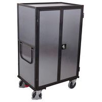 Ergonomischer hoher Wagen mit 5 Holzplatten - verzinkter Stahl - 500 kg