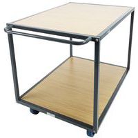 Wagen aus Stahl mit 2 Holzböden - Tragkraft 400 bis 500 kg - Manutan Expert