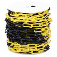 Kunststoffkette auf Spule – schwarz/gelb