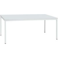 Tisch Basic-Line, Längen: 200 cm, Tiefe: 80 cm, Material Platte: Melamin, Gestellfarbe: Hellgrau