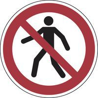 Verbotsschild - Kein Zugang für Fußgänger ­ Aluminium