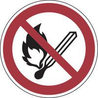 Verbotsschild - Offenes Feuer verboten - selbstklebend
