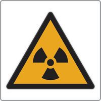 Warnschild - Radioaktive Stoffe - Aluminium