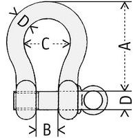 A = Lichte HöheB = ÖffnungC = NutzbreiteD = Durchmesser Halterung