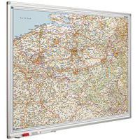 Magnetische Belgien/Luxemburg-Straßenkarte 110 x 130 cm
