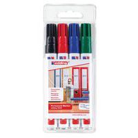 Edding 3000 Permanentmarker - 4er-Beutel sortiert