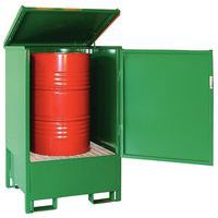 Box mit Auffangwanne aus Metall zur Lagerung von Fässern - 220 und 440 L - Sameto Technifil