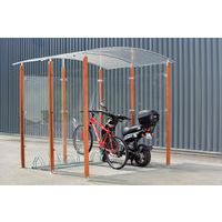 Fahrradüberdachung 4 m², Holzpfosten