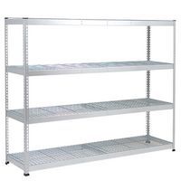 Regal für schwere Lasten Manutan Rapid 1 - Gitterfachboden - Breite 1525 mm
