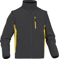 Softshell-Jacke mit abnehmbaren Ärmeln MYSEN2 - Grau/Gelb