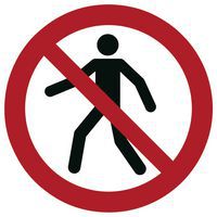 Verbotsschild - Für Fußgänger verboten - Schild