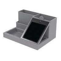 Stiftebecher Desk Organizer digitale Notiz - Grau