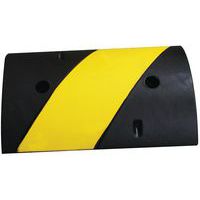 Bremsschwelle - schwarz und gelb