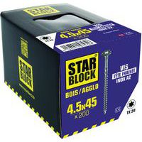 Box mit 200 Torx-Schrauben, 4,5 x 45 mm - Starblock