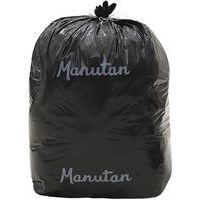Schwarze Müllsäcke - Leichte Abfälle - 60 bis 160 L - Manutan