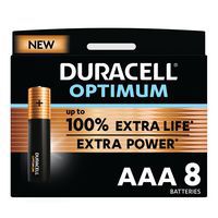 Alkali-Batterie Optimum AAA - 4 - 6 oder 8 Stück - Duracell