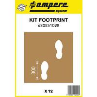 Schablone Fußspuren - Kit Footprint - 12 Formen - Ampère