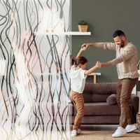 Transparente Dekofolie mit mattem Lianenmuster - Luminis