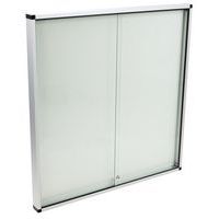 Innenvitrine mit 2 Türen - Aluminiumrückwand - Manutan Expert
