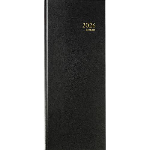 Terminkalender Saturnus schwarz 1 Tag/2 Seiten - Großformat - Jahr 2025