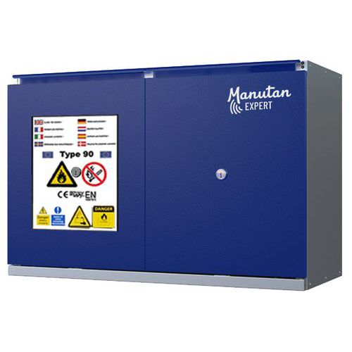 Niedriger Schrank Lithium-Batterien, passiv, 2 Türen - Manutan Expert