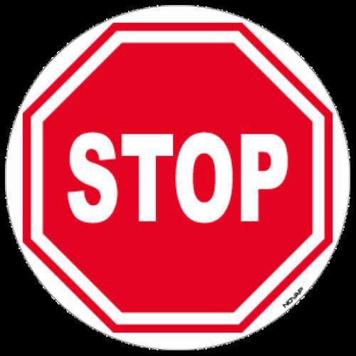 Bodenpiktogramm - Stop - 300 mm - Novap