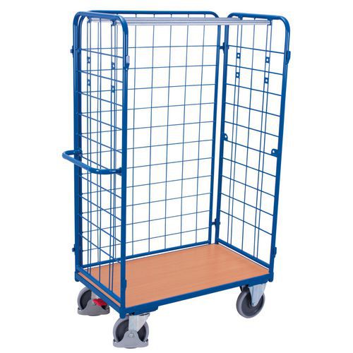 Rollcontainer mit Holzboden - 3 Seiten - Tragkraft 400 kg bis 500 kg