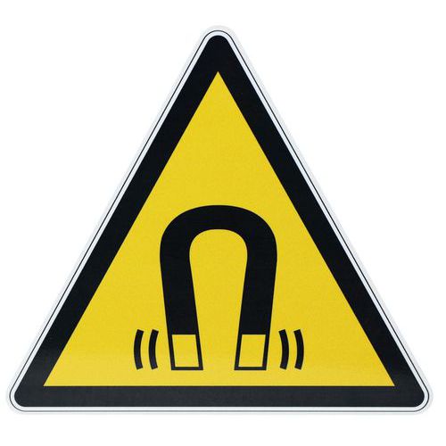 Warnschild ‑ Magnetfeld - Aluminium