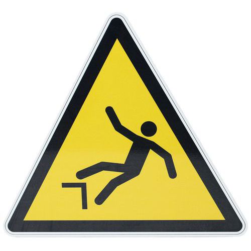 Rundes Gefahrenschild - Absturzgefahr - Aluminium - Manutan Expert