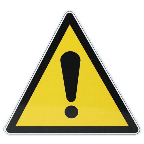 Rundes Warnschild ‑ Allgemeines Warnzeichen - Aluminium
