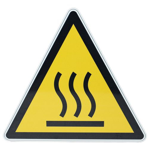 Warnschild - Heiße Oberfläche - Aluminium