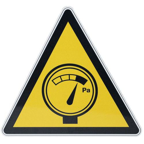 Warnschild - Hochdruck - Aluminium - 200 mm