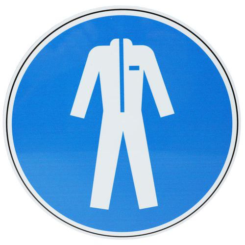 Gebotsschild - Schutzkleidung vorgeschrieben - Aluminium