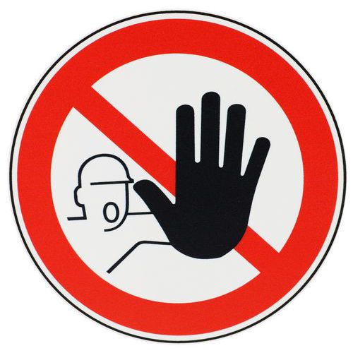 Schild „Zutritt für Unbefugte verboten“, PVC -­ Manutan Expert