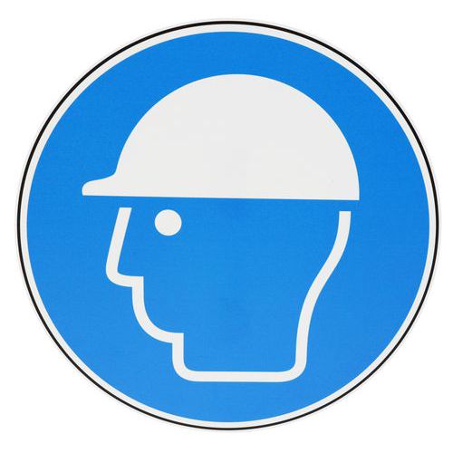 Schild „Kopfschutz tragen“, PVC - Manutan Expert