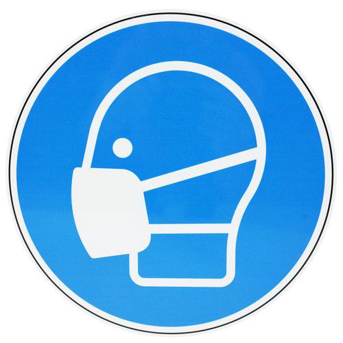 Gebotsschild - Maskenpflicht - Aluminium - Manutan Expert