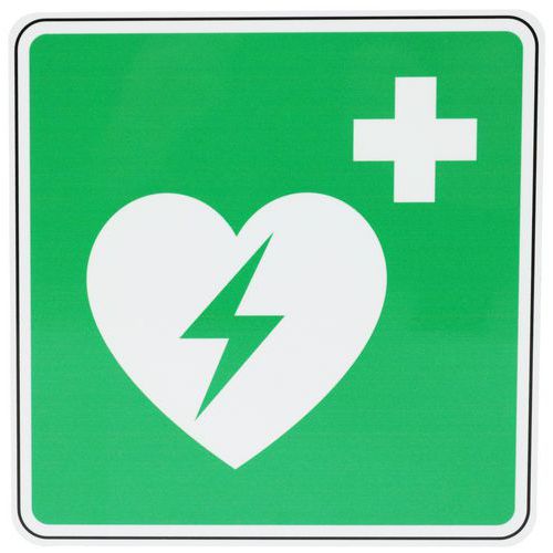 Schild Automatisierter externer Defibrillator, Aluminium - Manutan Expert